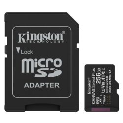 Kingston 256GB Canvas Select Plus MicroSDXC 150MB/s A1 Waterproof Kingston 256GB Canvas Select Plus MicroSDXC 150MB/s A1 Waterproof